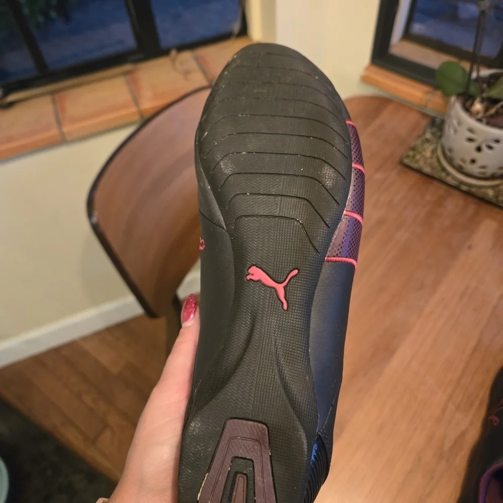 Puma Navy Blue and Pink Driving Shoes Size 9.5